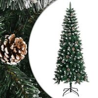 arbol de navidad artificial con soporte pvc verde 210 cm vidaxl