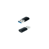 nanocable adaptador usb-am 31 a usb-ch aluminio negro