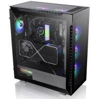 thermaltake divider 500 tg argb cristal templado usb 31 negra