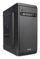 tooq caja minitorre micro-atx rdodeka ultrar negra negro incluye fuente