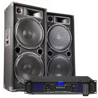 combo altavoz y amplificador fenton max215 4000w bluetooth usb mp3