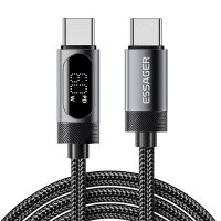 mensaje es-x64 5a pd100w cable de type-c a type-c con pantalla digital pd30 qc4030 fcp carga rapida transmision de d