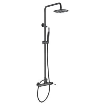 Imex – Milos Columna De Ducha Monomando Negro Mate Negro Mate