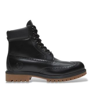Timberland para hombre. TB0A2A8VW021 Botas de piel Premium negro (40 W), 1 a 3cm, Cordones, Casual