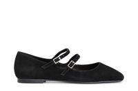 bailarinas de ante con doble cordon y hebilla black 40