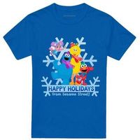 sesame street camiseta happy holidays para mujer