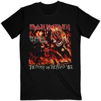 iron maiden tops y camisetas number of the beast on the road para mujer