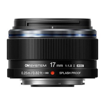 Objetivo OM SYSTEM M.Zuiko Digital 17mm F1.8 II Montura Olympus OM Negro