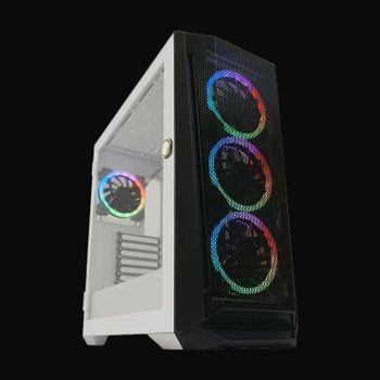 Caja PC LC-Power Gaming 805BW Holo-1_X Midi-Tower Cristal Templado 4 Ventiladores ARGB