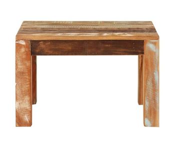 Mesa de café - mesa de centro de madera maciza reciclada 55x55x35 cm