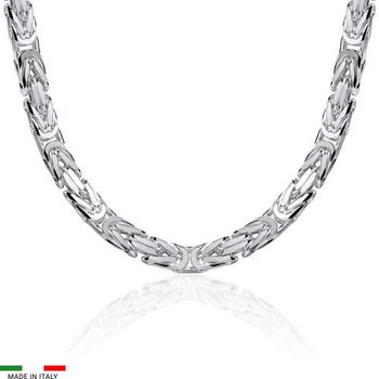 Cadena bizantina de plata 925 7,5mm