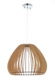 Lámpara techo láminas de madera natural  beige