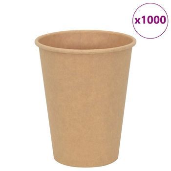 Tazas De Café De Papel 1000 Uds 12oz 300ml Marrón Vidaxl