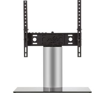AVF B402BS 550 mm TV Stand with Bracket - Black & Sliver, Black