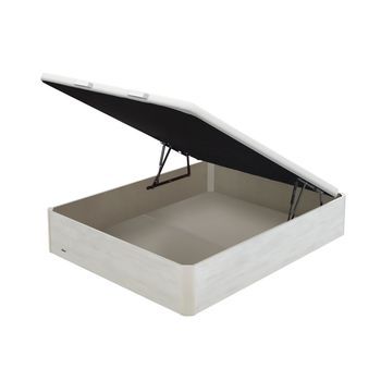 Canapé Abatible Flex Madera 25 Tejido Transpirable 3d (140x200 - Blanco Veta)