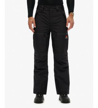 Superdry para hombre. MS110193A Pantalón Ski Shell negro (M), Casual, Deportivo, Nieve, Poliéster Reciclado, Sostenible