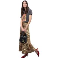lola casademunt falda falda saten animal mujer para mujer