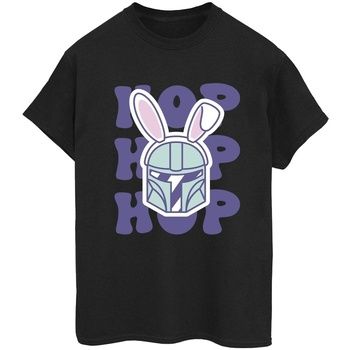 Disney Camiseta manga larga The Mandalorian Hop Into Easter para mujer