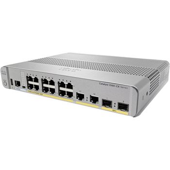 Cisco Catalyst 3560CX-12PD-S Switch de Red 12 Puertos GbE 12 Salidas PoE+ Asignación PoE de 240W