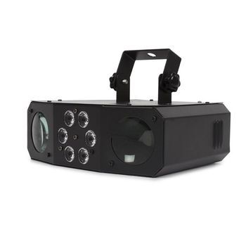 Hq-power Doble Moonflower Con Efecto Lavado, Efecto Luminoso Versátil Y De Bajo Consumo, Ideal Para Eventos Y Fiestas A Pequeña Escala, Con Funcionalidad Autónoma Y Controlada Por Música