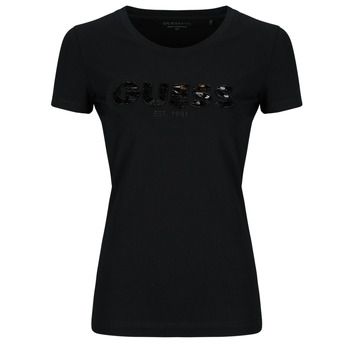 Guess Camiseta CN SS LOGO SEGQUINS TEE para mujer
