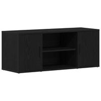 mueble de tv  mueble de salon  gabinete de tv roble negro 100 x 35 x 40 cm