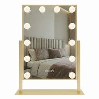 espejo style gold 40x30 led