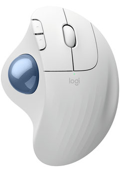 ERGO M575S Wless Trckball Mouse OffWhite