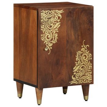 Mueble De Cuarto De Baño Con Puerta Marrón Miel 38 X 33 X 58 Cm Vidaxl