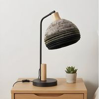 forlight korg lampara sobremesa e negro para bombilla  e27