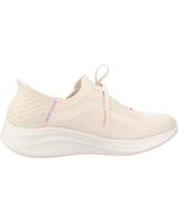 de skechers 149710-nat natural knit-periwinkle trim beis