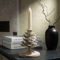 candelabro de metal color crema cm o 95x115