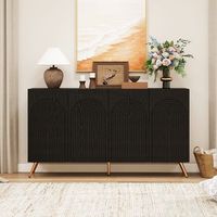 aparador - mueble de pasillo y salon - tablero de particulas - negro 150x38x83cm