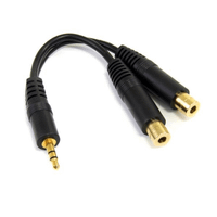6 pc speaker y splitter cabl