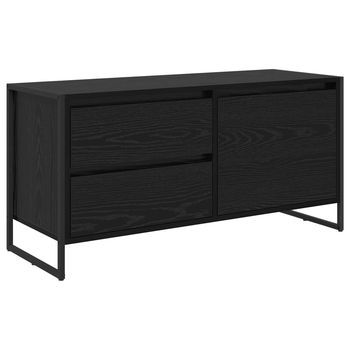 Gabinete De Tv 100 X 36 X 49.5 Cm Roble Negro Vidaxl