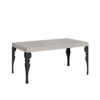 mesa extensible paxon premium cashmere 120380x90 cm con patas antracita