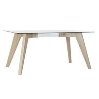 mesa comedor cristal mdf 160x90x75 templado