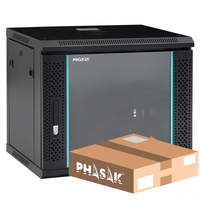 phasak mural rack phasak pro 19 9u desmontado - envio flat pack - pho 2109d negro