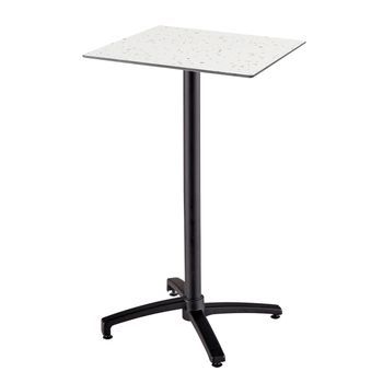 Mesa Alta De Jardín De 60x60 Cm Inclinable, Con Laminado De Terrazo, Opéra - Oviala