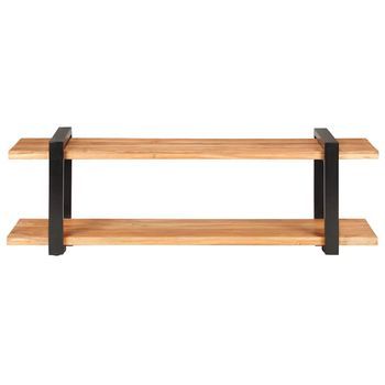 Mueble Tv | Mueble De Salón | Armario Tv De Madera Maciza De Acacia 130x40x40 Cm