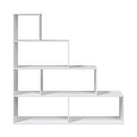 estanteria escalonada 6 compartimentos - a145 cm - blanco