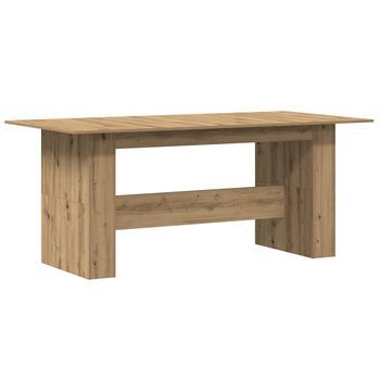 Mesa De Comedor Madera Ingeniería Roble Artisan 180x90x76 Cm Vidaxl