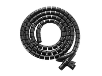 organizador de cables en espiral equip 650868 con clip 25 metros color negro