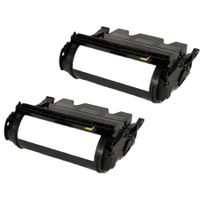 compatible multipack lexmark x634e printer toner cartridges 2 pack -12a7462