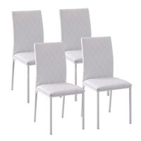 sillas de comedor 41x50x91 cm blanco