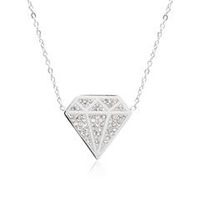 cadena de diamantes de acero inoxidable con circonitas