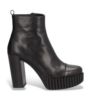Alpe para mujer. 456220 Botines de Piel Andrea negro (40), más de 10cm, Cremallera, Casual