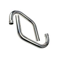 tubo de escape moto guzzi quota kit inox