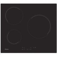 candy ch63ct placa vitroceramica 3 zonas 60cm negra