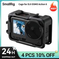 carcasa smallrig para dji osmo action 6 con soportes de liberacion rapida  cold shoe edicion basica con orificio para correa integrado carcasa para camara de accion